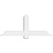Ekena Millwork Eugene Architectural Grade PVC Gable Bracket, 60"W x 25"H x 4"D x 6"F, 10/12 Pitch GBP060X25X0406EUG00 - alternate 3